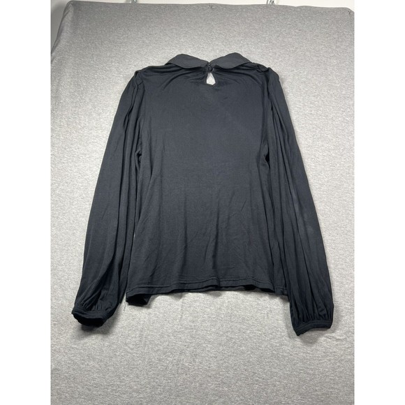 Heightened Sensibilities Collared Top‎ ModCloth Large Black Retro - Picture 8 of 9